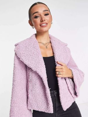 Куртка с мехом Unreal Fur розовая