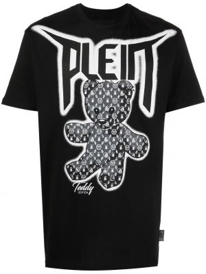 Trykt t-skjorte Philipp Plein svart