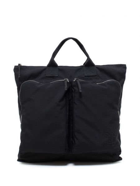 Nákupná taška na zips Closed čierna