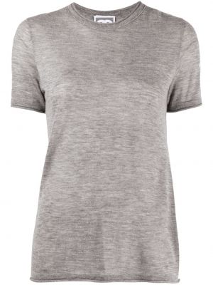 Sportovní kašmírové tričko Chanel Pre-owned šedé