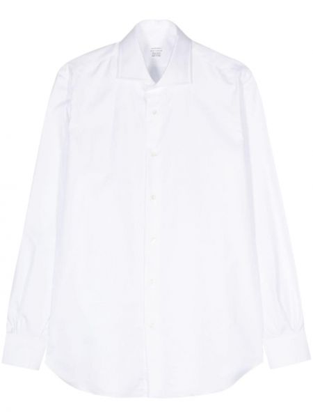 Βαμβακερό πουκάμισο Mazzarelli λευκό