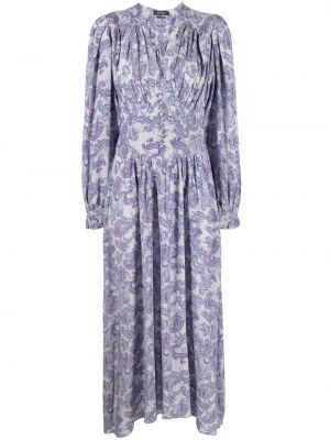 Sukienka midi z nadrukiem z wzorem paisley Isabel Marant