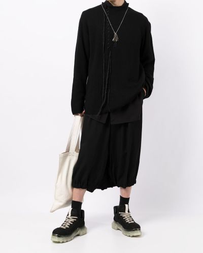 Jersey de punto de tela jersey Yohji Yamamoto negro