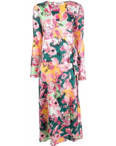 Trykt floral dress Dvf Diane Von Furstenberg rosa