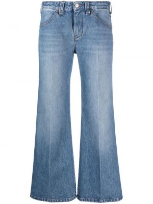Modré zvonové džíny Victoria Beckham