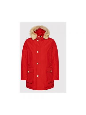 Płaszcz zimowy Woolrich czerwony