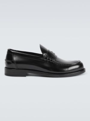 Kožené loafers Givenchy černé