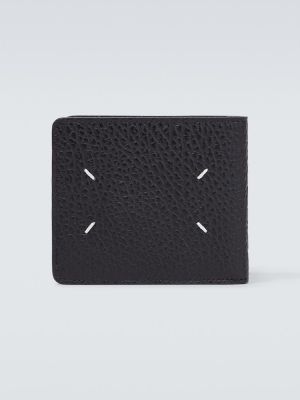 Kožená peněženka Maison Margiela černá