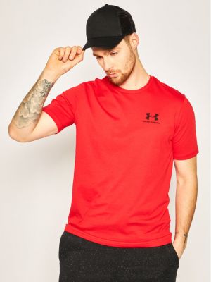 Relaxed fit marškinėliai Under Armour raudona