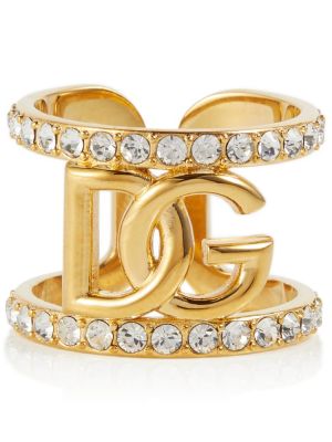 Krištáľový prsteň Dolce&gabbana zlatá