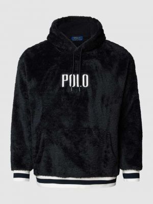 Bluza z kapturem z futerkiem Polo Ralph Lauren Big & Tall czarna