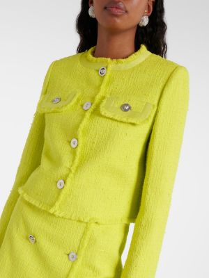 Jacke aus baumwoll Versace gelb