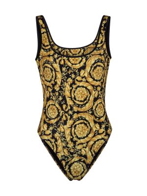 Fürdőruha nyomtatás Versace aranyszínű