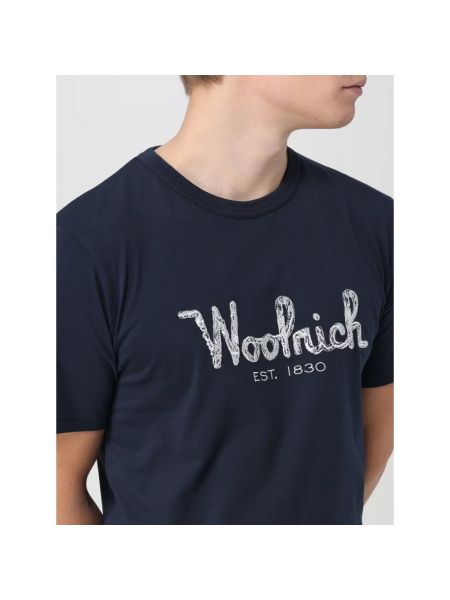 Koszulka Woolrich niebieska