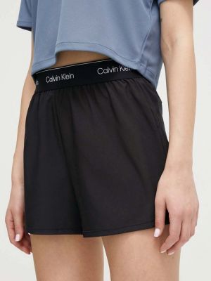 Magas derekú rövidnadrág Calvin Klein Performance fekete