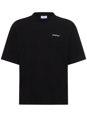 Medvilninis marškinėliai Off-white juoda