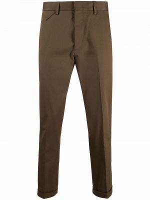Pantalones slim fit Low Brand marrón