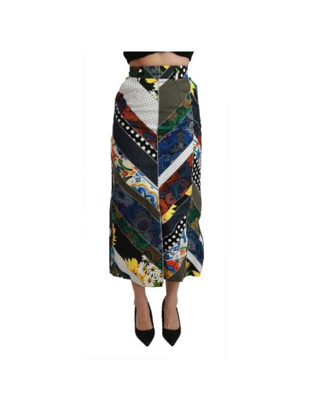 Długa spódnica Dolce And Gabbana zielona