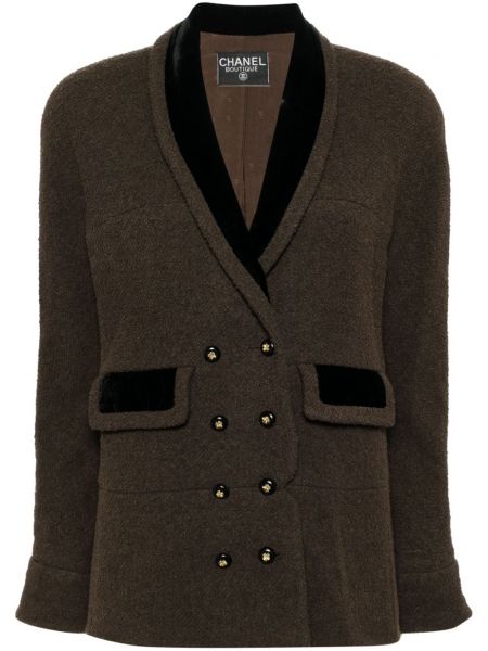 Μακρύ σακάκι tweed Chanel Pre-owned