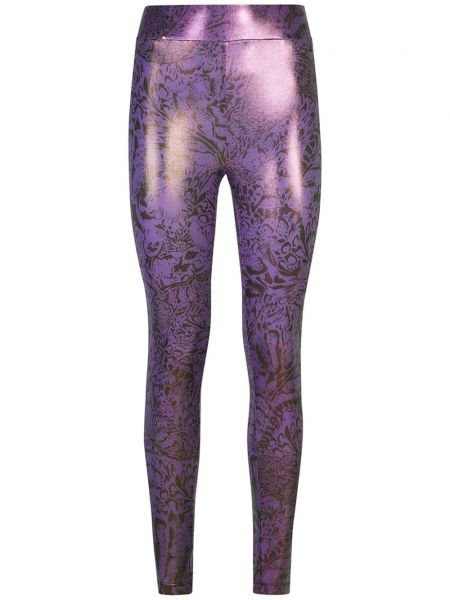 Painettu stretch housut Just Cavalli violetti