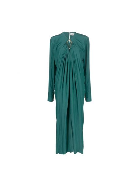 Zielona sukienka długa Lanvin