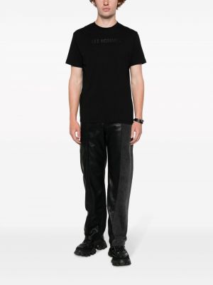 Bavlněné tričko Les Hommes černé