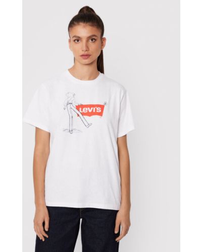 T-shirt Levi's, biały