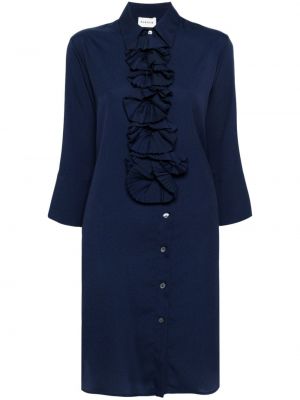 Kleid mit rüschen P.a.r.o.s.h. blau