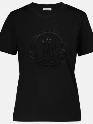 Черная футболка из джерси Moncler