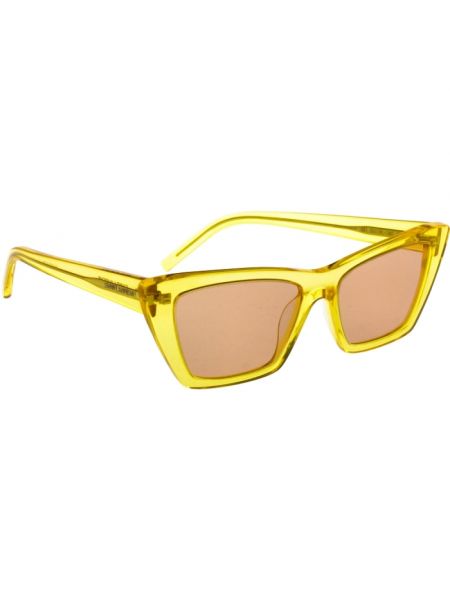 Okulary przeciwsłoneczne Saint Laurent żółte