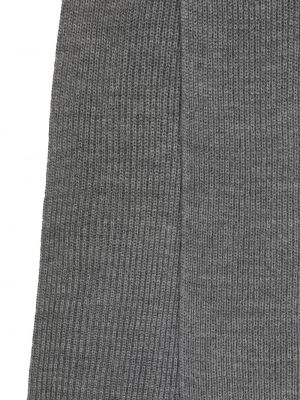 Echarpe brodée en tricot Polo Ralph Lauren gris
