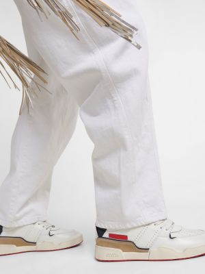 Sneakerși din piele Isabel Marant alb