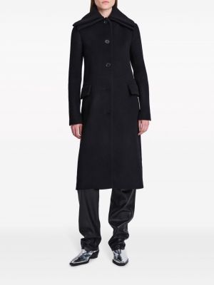 Vlněný kabát Proenza Schouler černý