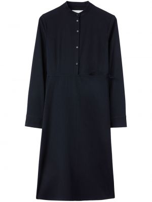 Μάλλινη φόρεμα σε στυλ πουκάμισο Jil Sander