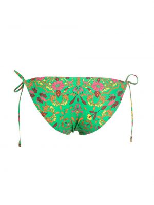 Bikini de flores con estampado Tory Burch verde