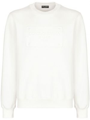 Džemperis bez kapuces Dolce & Gabbana balts