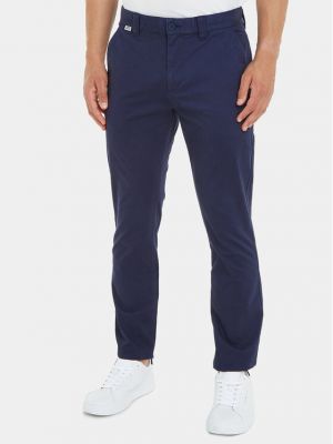 Παντελόνι chino Tommy Jeans μπλε