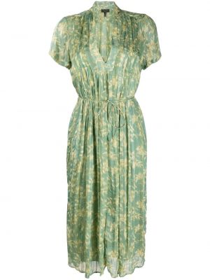 Sukienka midi z printem Rag & Bone, zielony