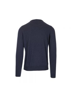 Jersey de lana de tela jersey de cuello redondo Brooksfield azul