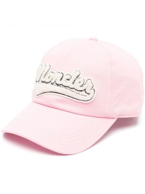 Cappello con visiera Moncler rosa
