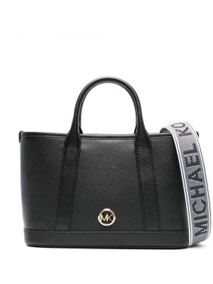 Prugasta kožna shopper torbica bez rukava Michael Michael Kors