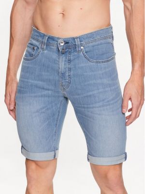 Niebieskie szorty jeansowe Pierre Cardin