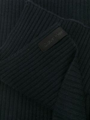 Kašmírový vlněný šál Calvin Klein černý