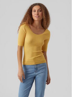 Slim fit svetr Vero Moda žlutý