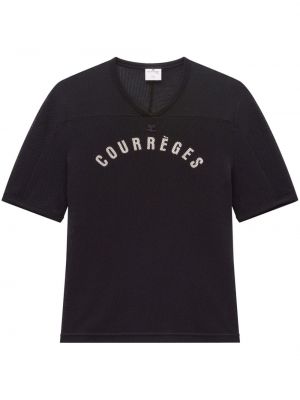 Mesh t-shirt mit print Courreges
