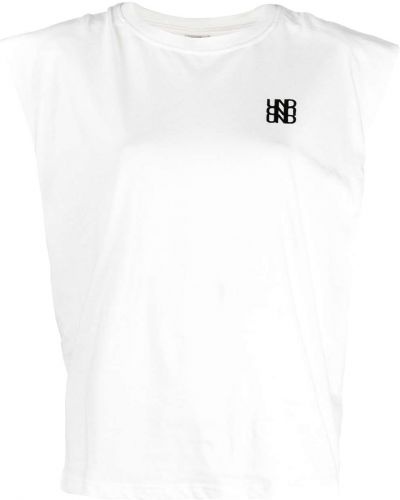 Camiseta con bordado Baum Und Pferdgarten blanco