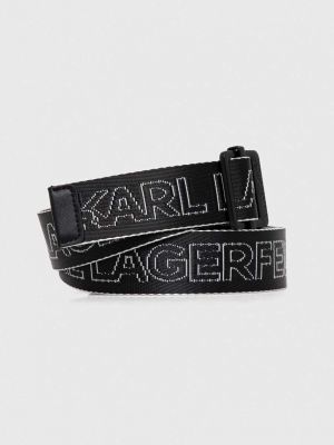 Pásek Karl Lagerfeld Jeans černý
