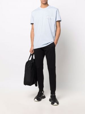 Svītrainas treniņtērpa bikses Calvin Klein Jeans melns