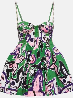 Traper haljina s printom Area zelena