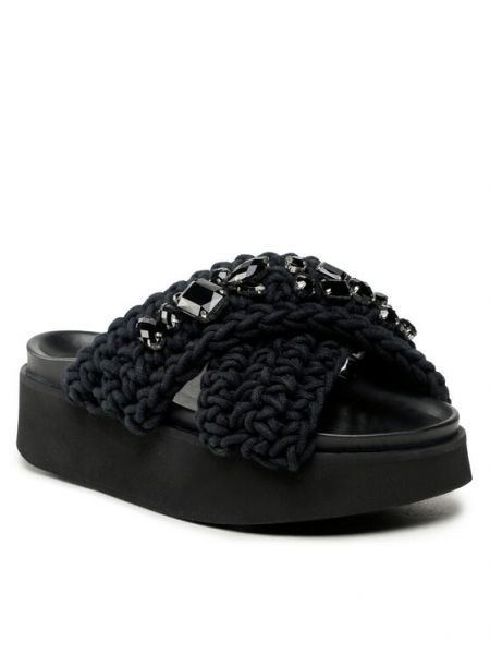 Pletené sandály Inuikii černé